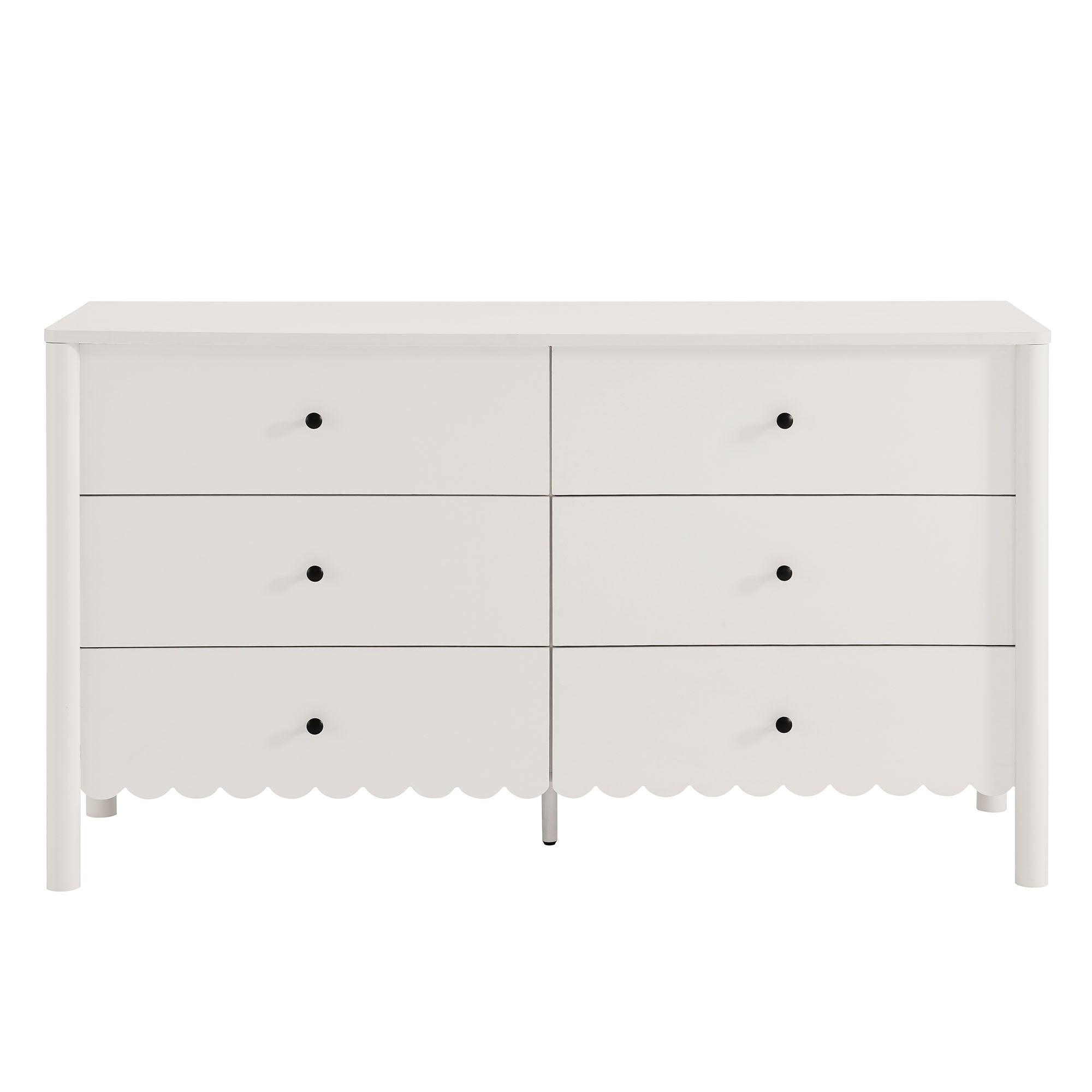 Emmeline Scalloped 6-Drawer Dresser