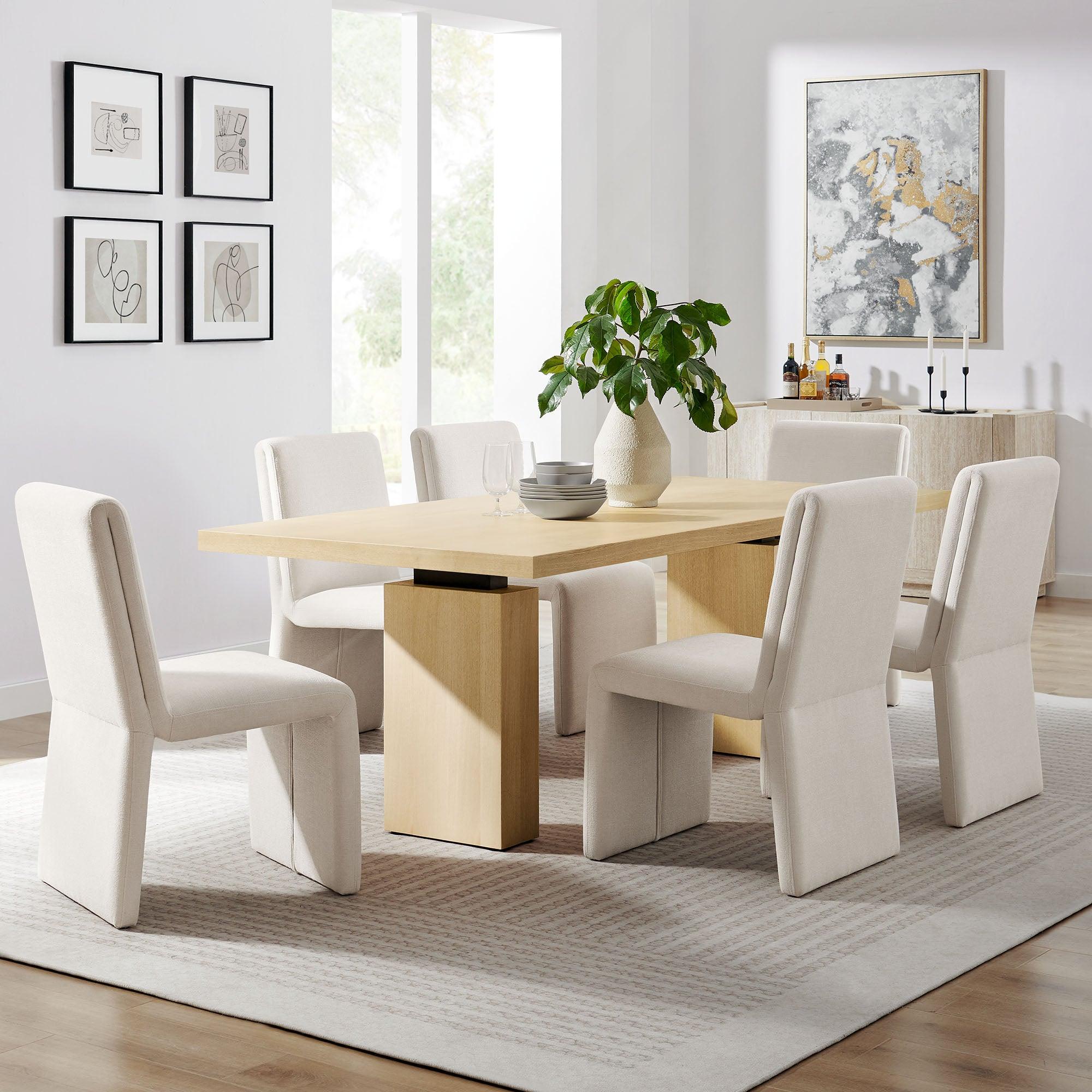 Piston 82" Rectangular Wood Dining Table