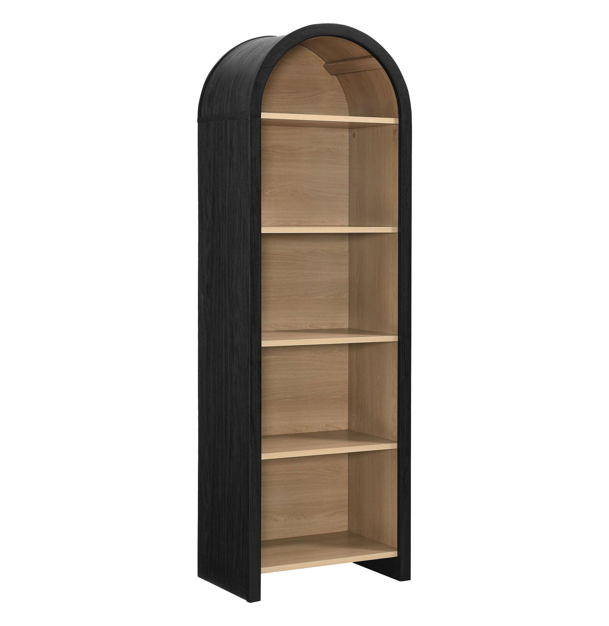 Evie Arched Narrow Bookcase Display Cabinet