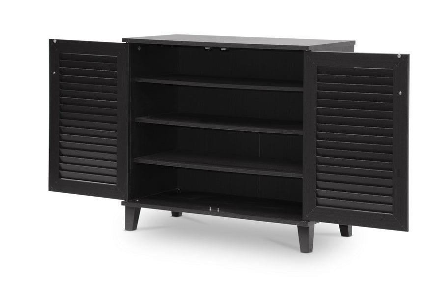 Coolidge Espresso Shoe-Storage Cabinet