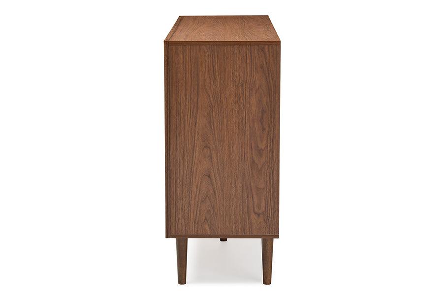 Harlow Mid-century Modern Scandinavian Style and Wood 6-drawer Storage Dresser