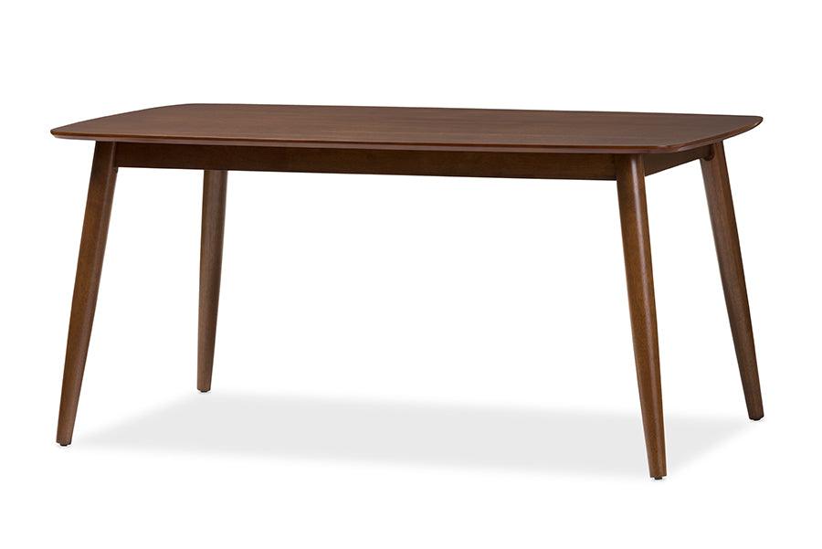 Flora Mid-Century Modern "" Medium Finishing Wood Dining Table