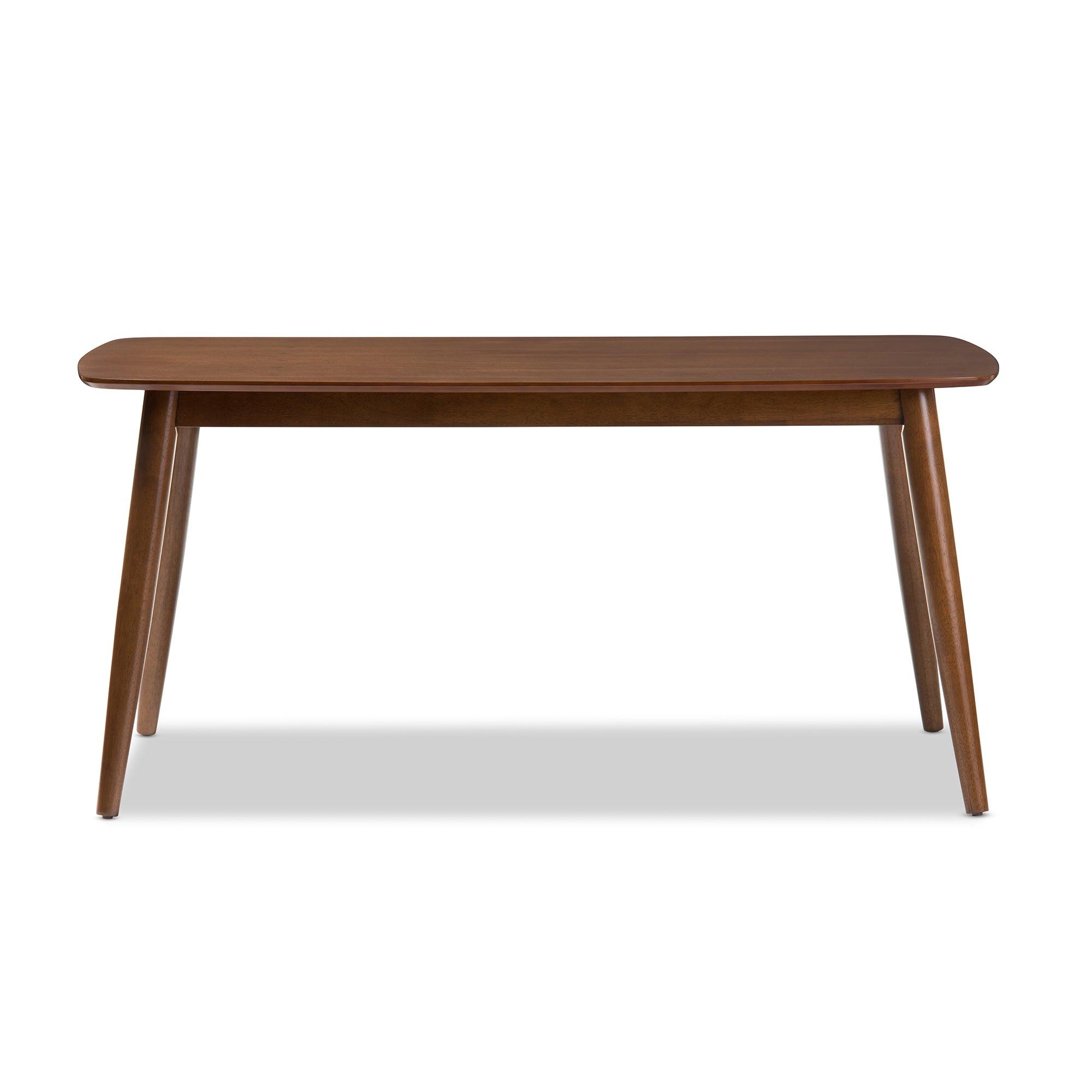 Flora Mid-Century Modern "" Medium Finishing Wood Dining Table