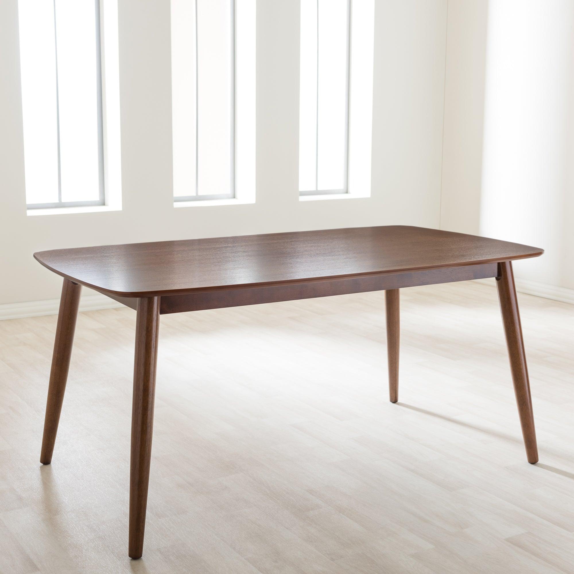 Flora Mid-Century Modern "" Medium Finishing Wood Dining Table