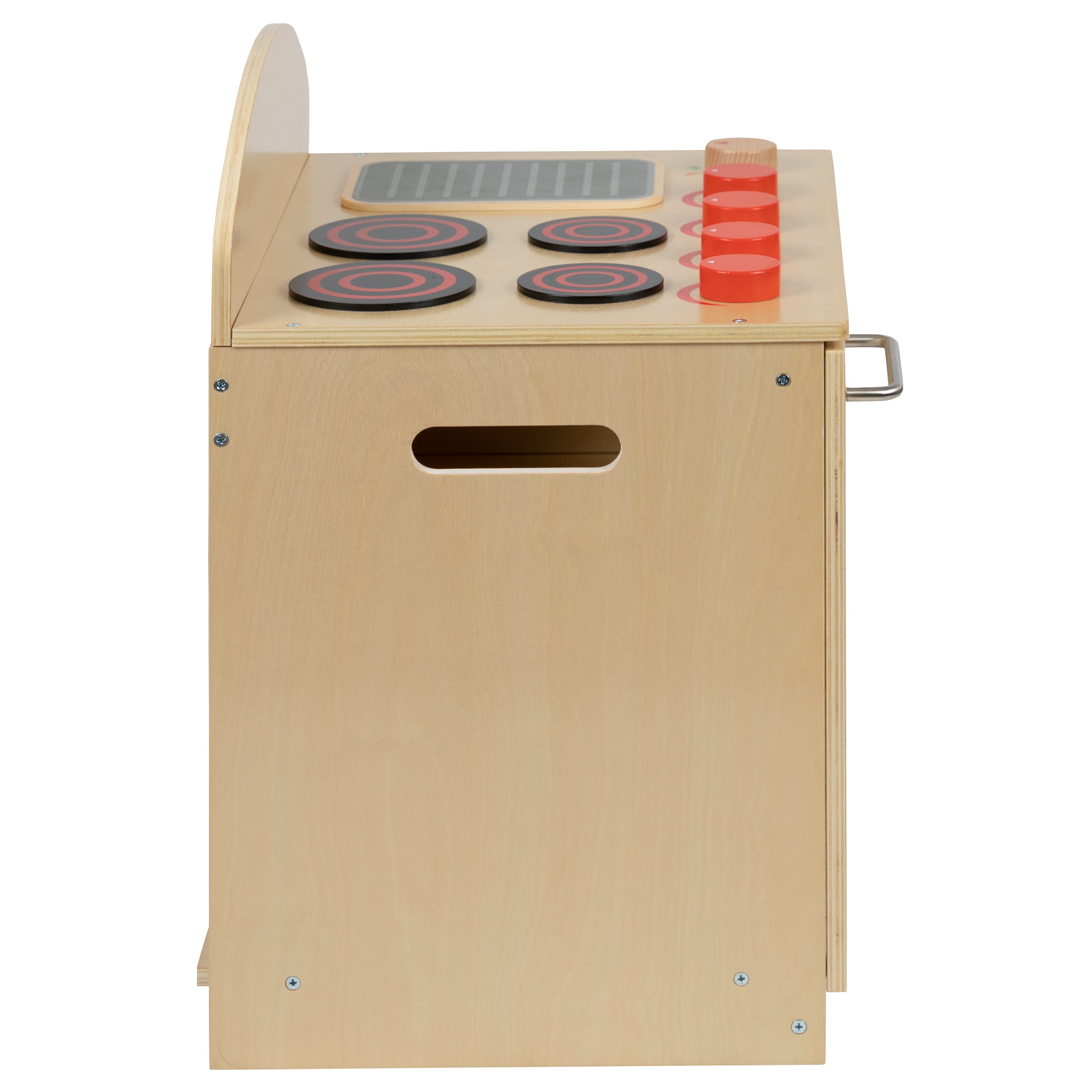 Children's Wooden Kitchen Stove for Commercial or Home Use - Safe, Kid Friendly Design-Dramatic Play-Flash Furniture-Wall2Wall Furnishings