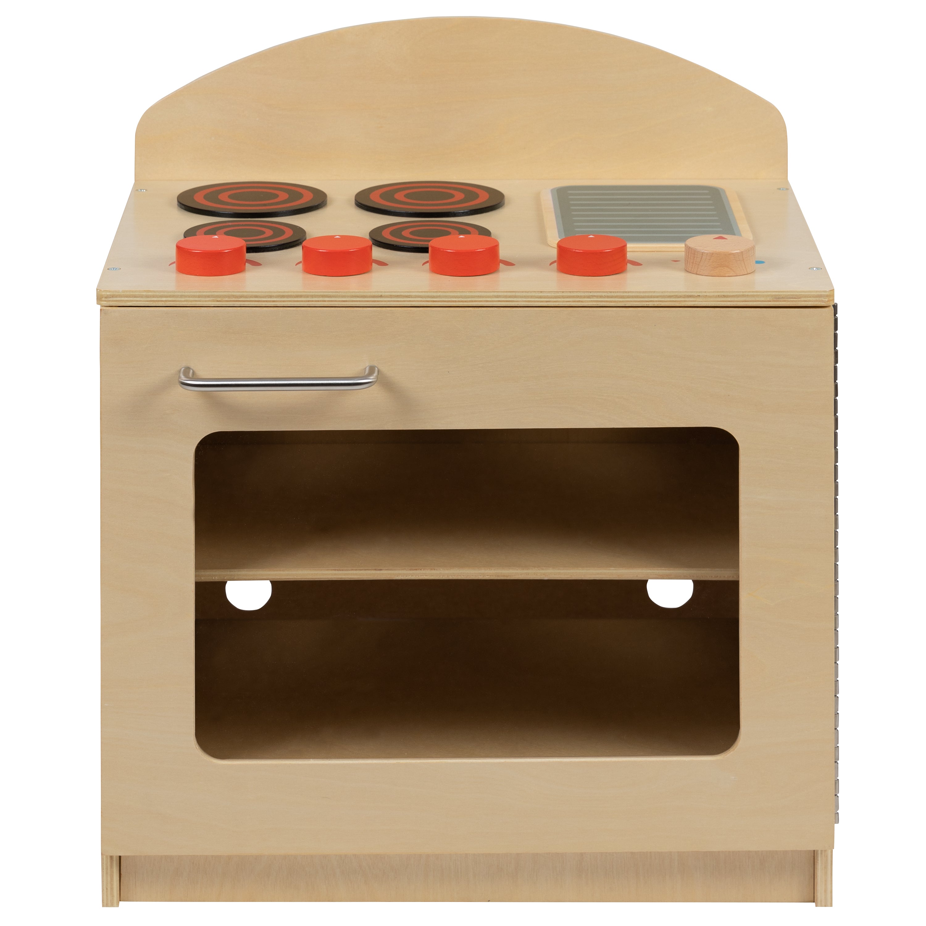 Children's Wooden Kitchen Stove for Commercial or Home Use - Safe, Kid Friendly Design-Dramatic Play-Flash Furniture-Wall2Wall Furnishings