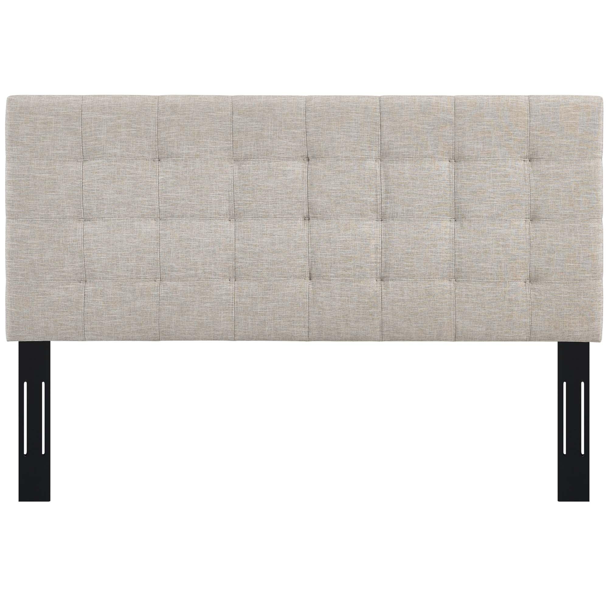 Paisley Tufted Upholstered Linen Fabric and Headboard