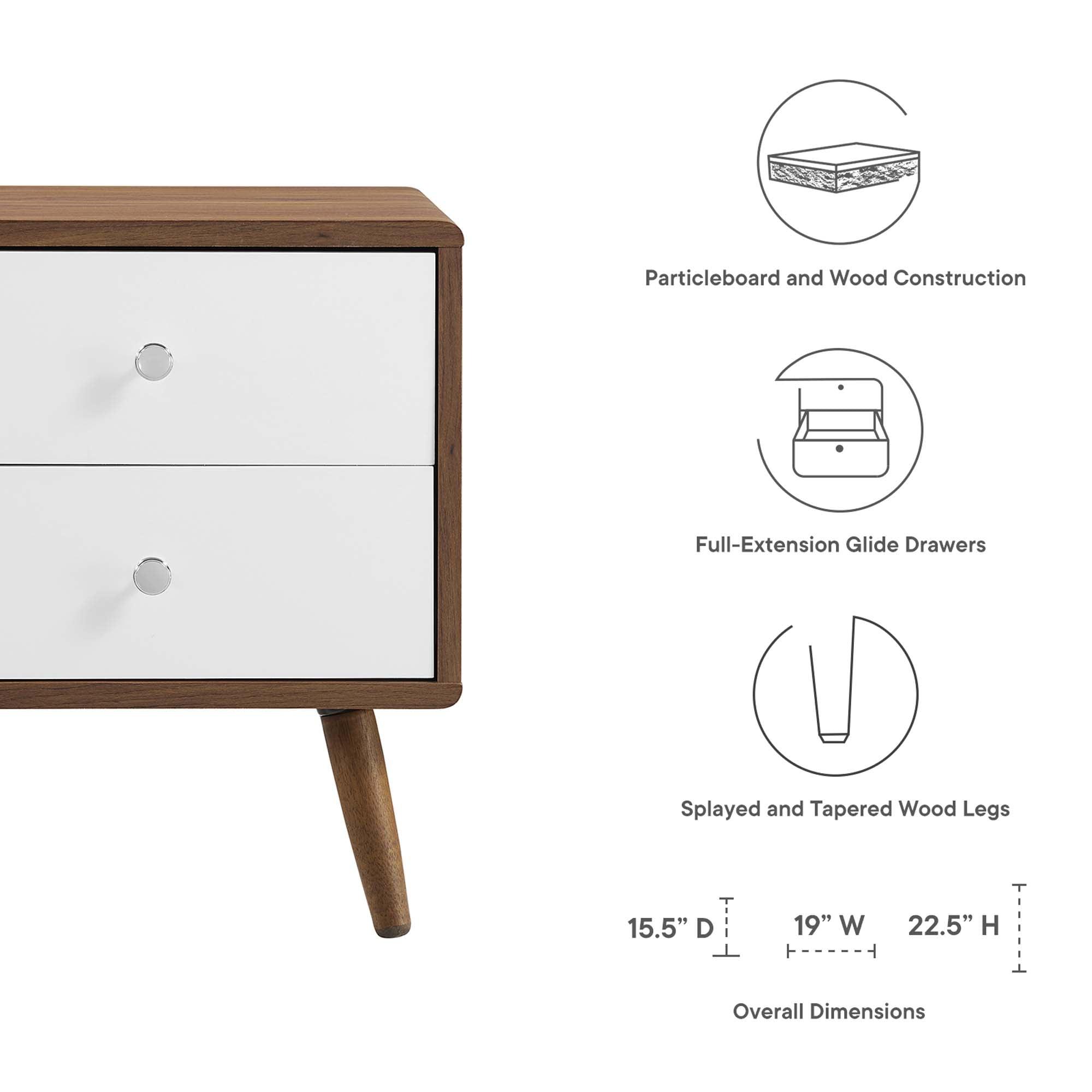 Transmit 2-Drawer Nightstand