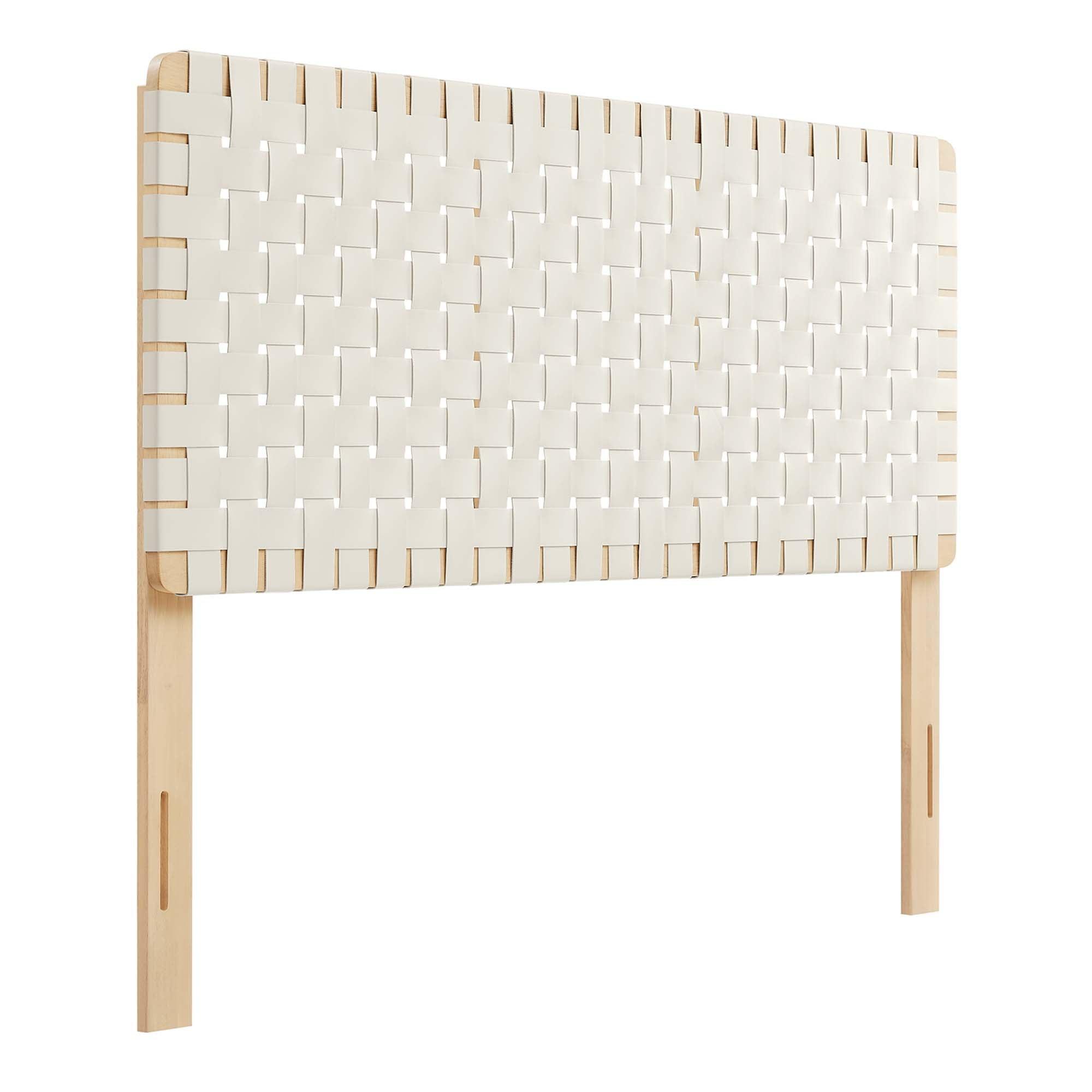 Sparta Weave Vegan Leather Headboard