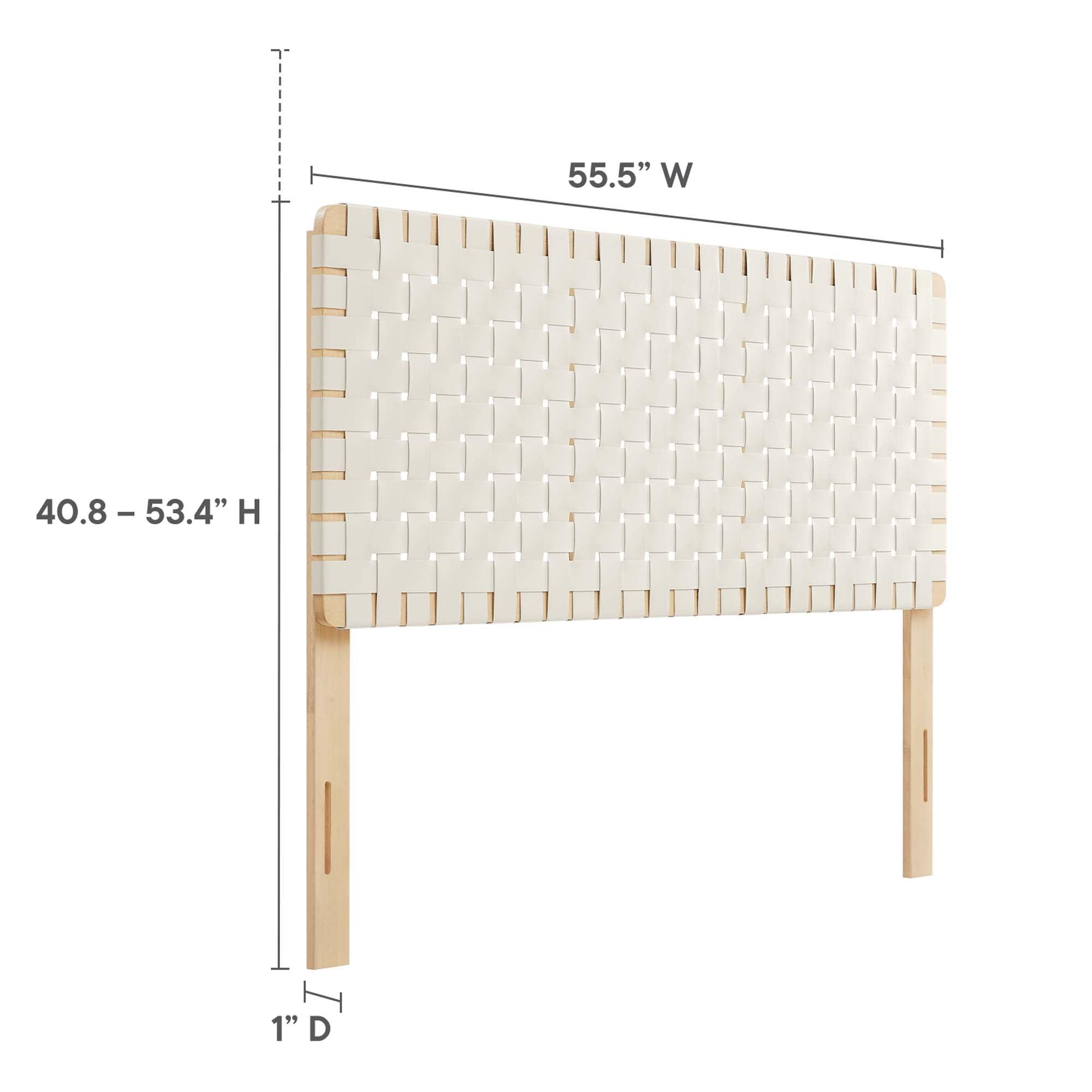 Sparta Weave Vegan Leather Headboard