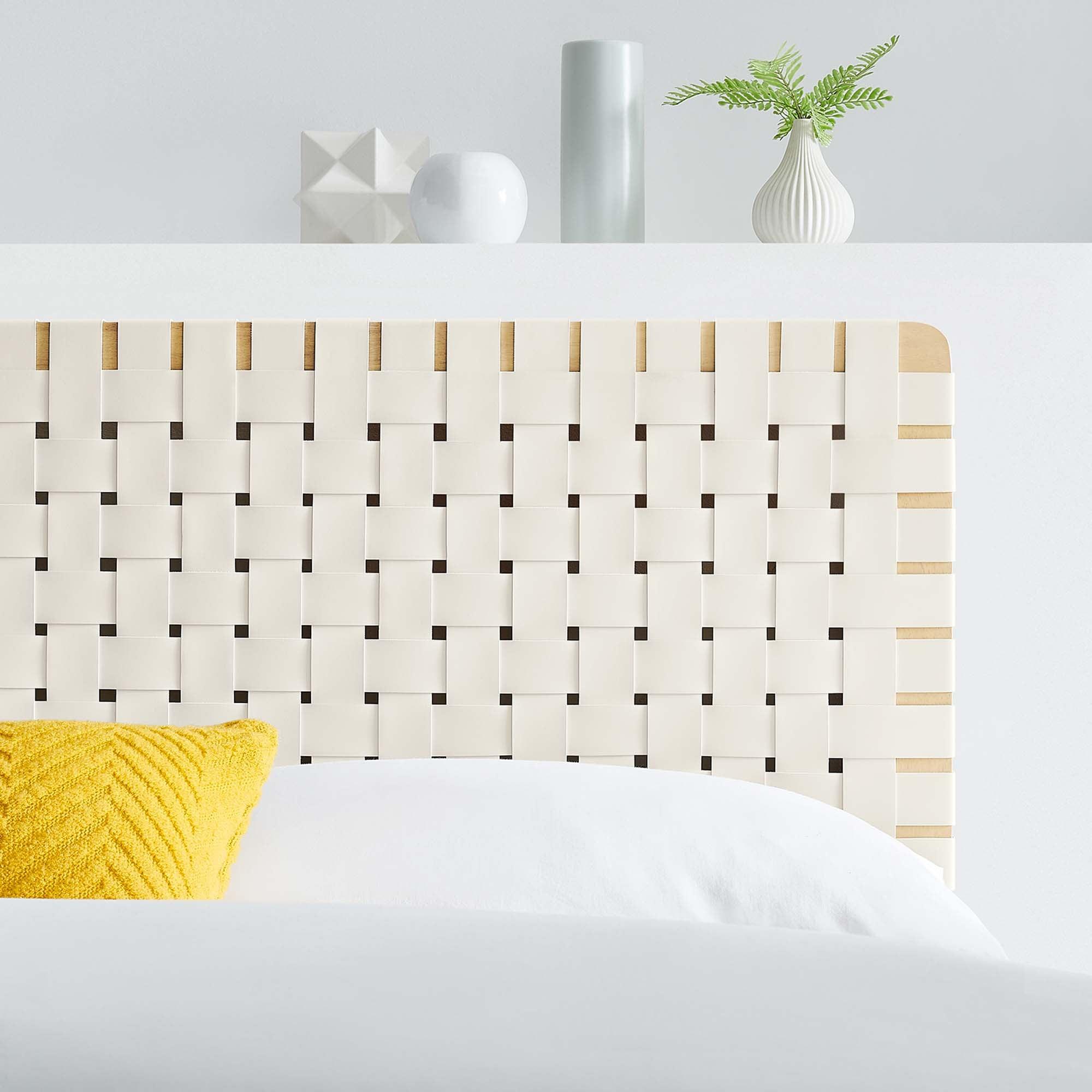 Sparta Weave Vegan Leather Headboard