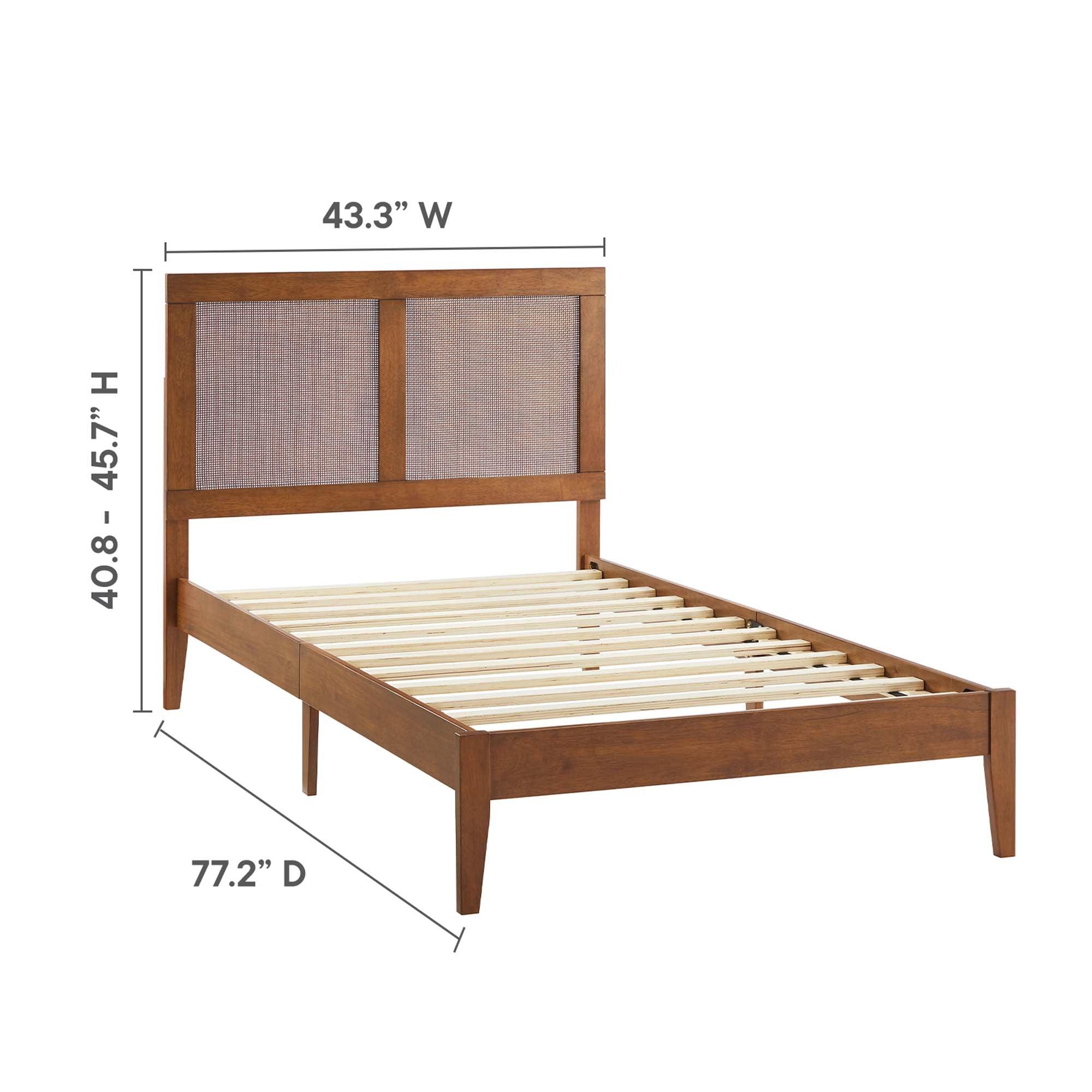 Sirocco Rattan and Wood Platform Bed