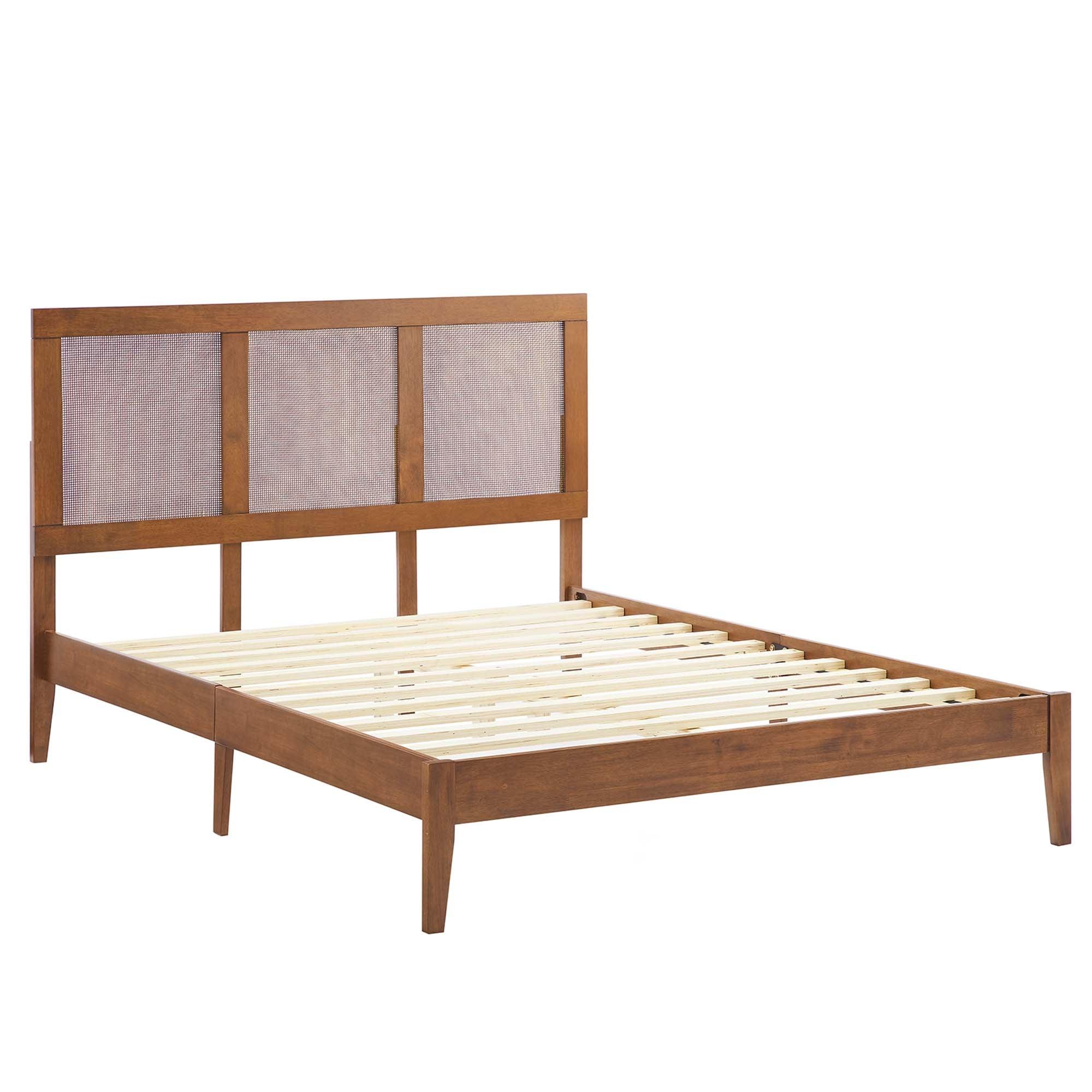 Sirocco Rattan and Wood Platform Bed