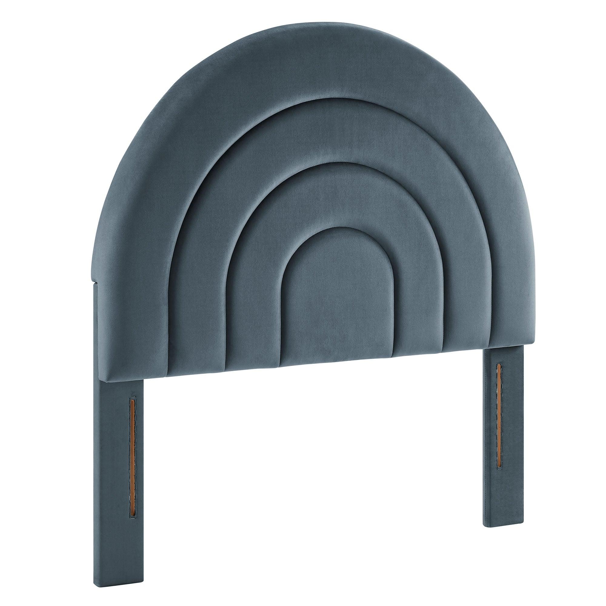 Solana Arched Performance Velvet Headboard