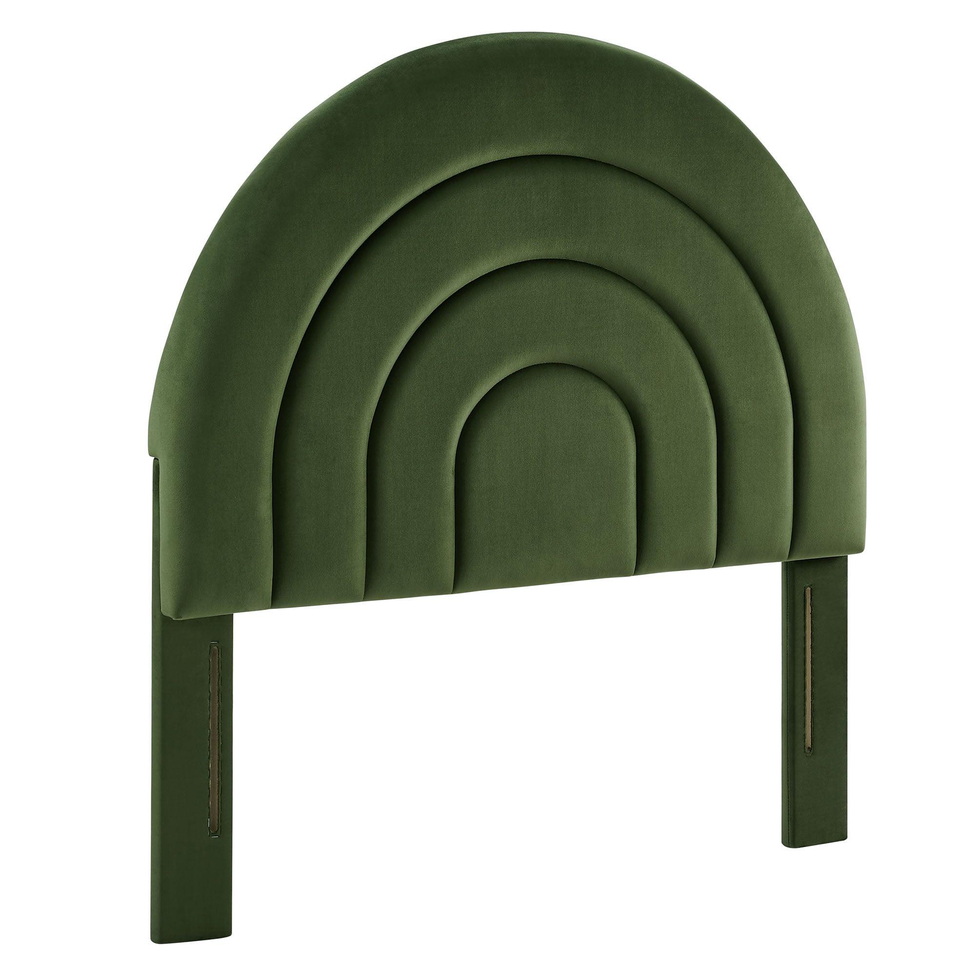 Solana Arched Performance Velvet Headboard