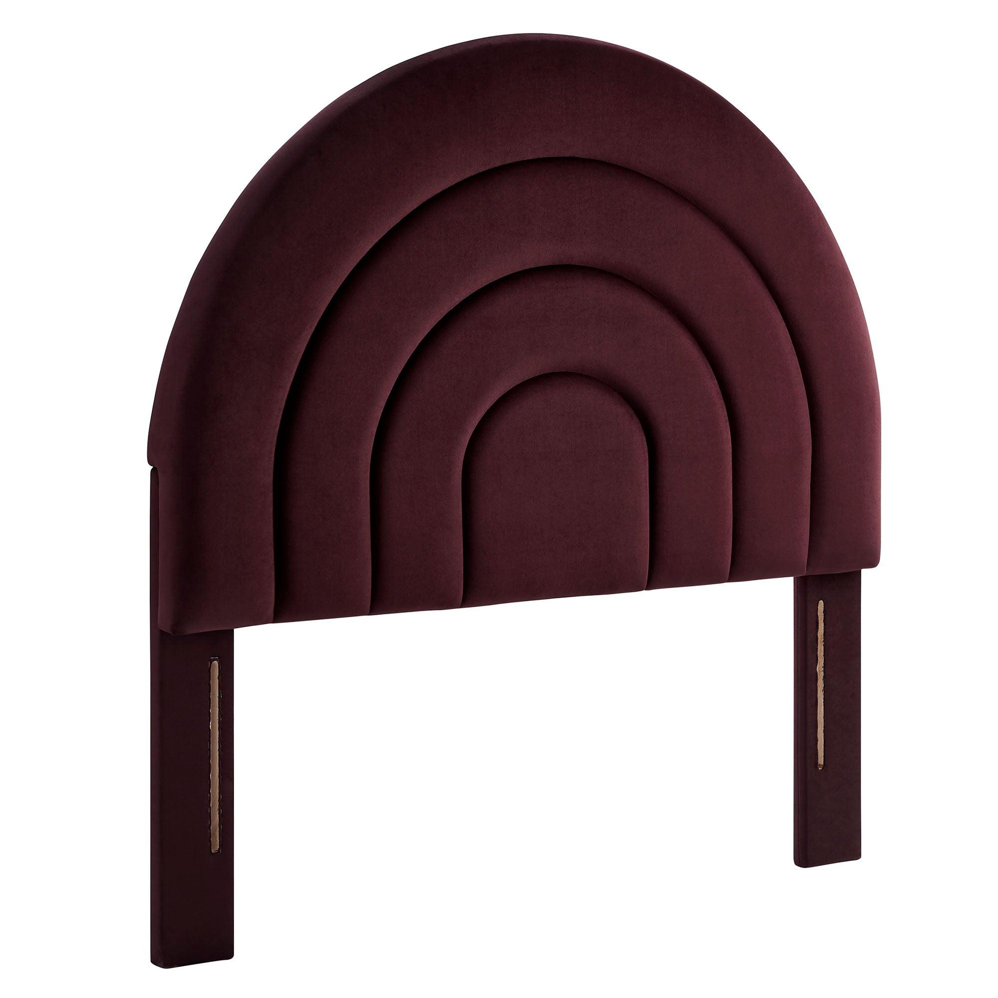 Solana Arched Performance Velvet Headboard