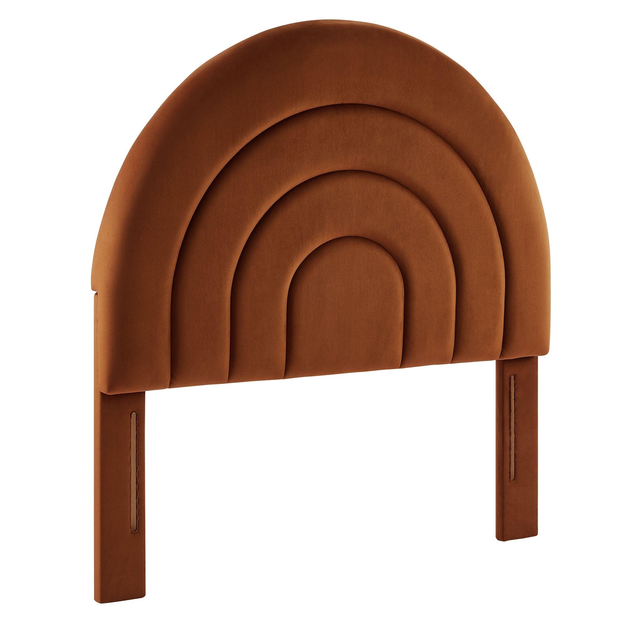 Solana Arched Performance Velvet Headboard