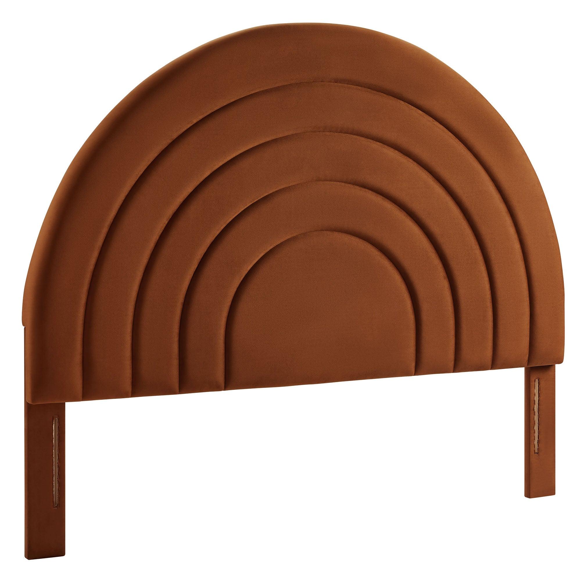 Solana Arched Performance Velvet Headboard