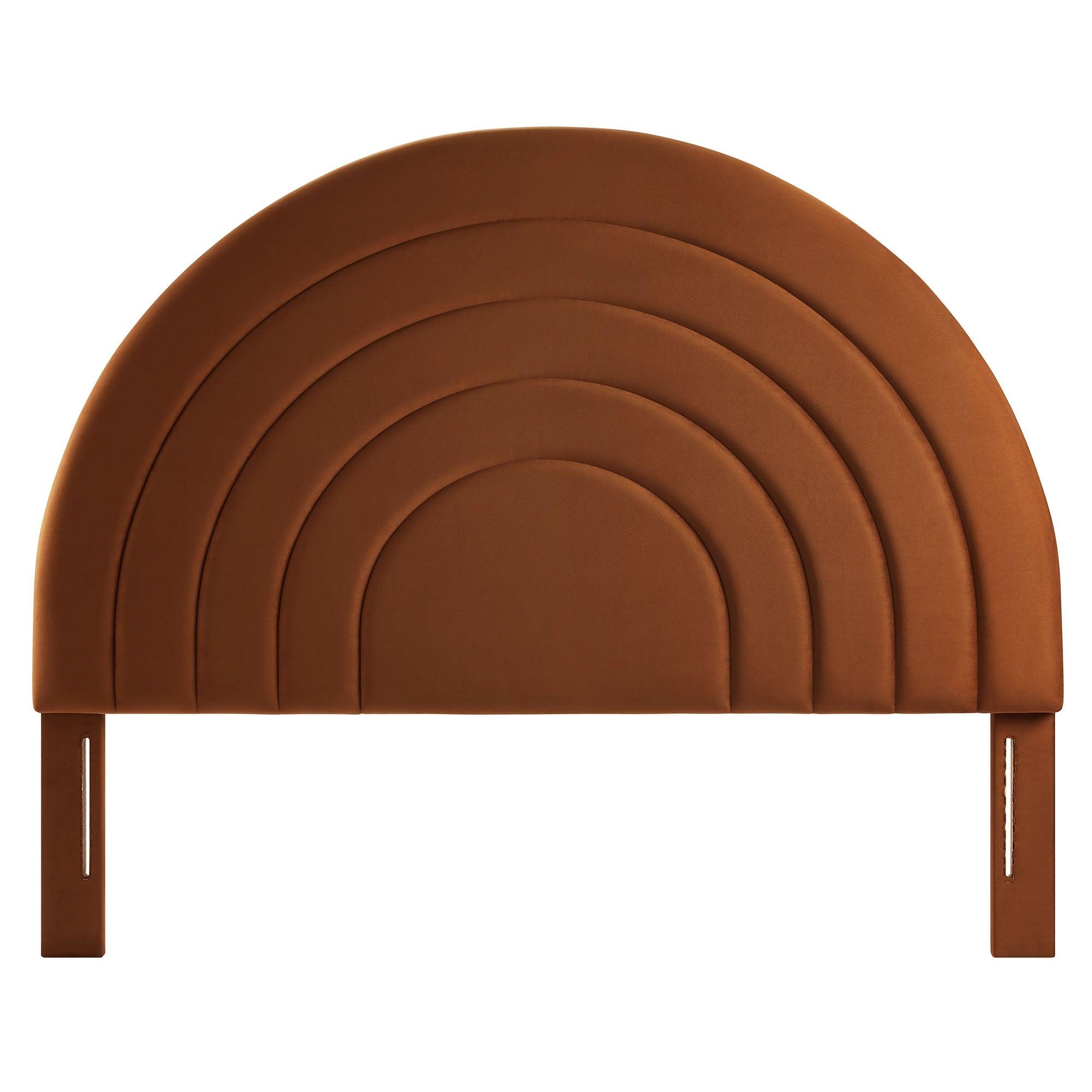 Solana Arched Performance Velvet Headboard