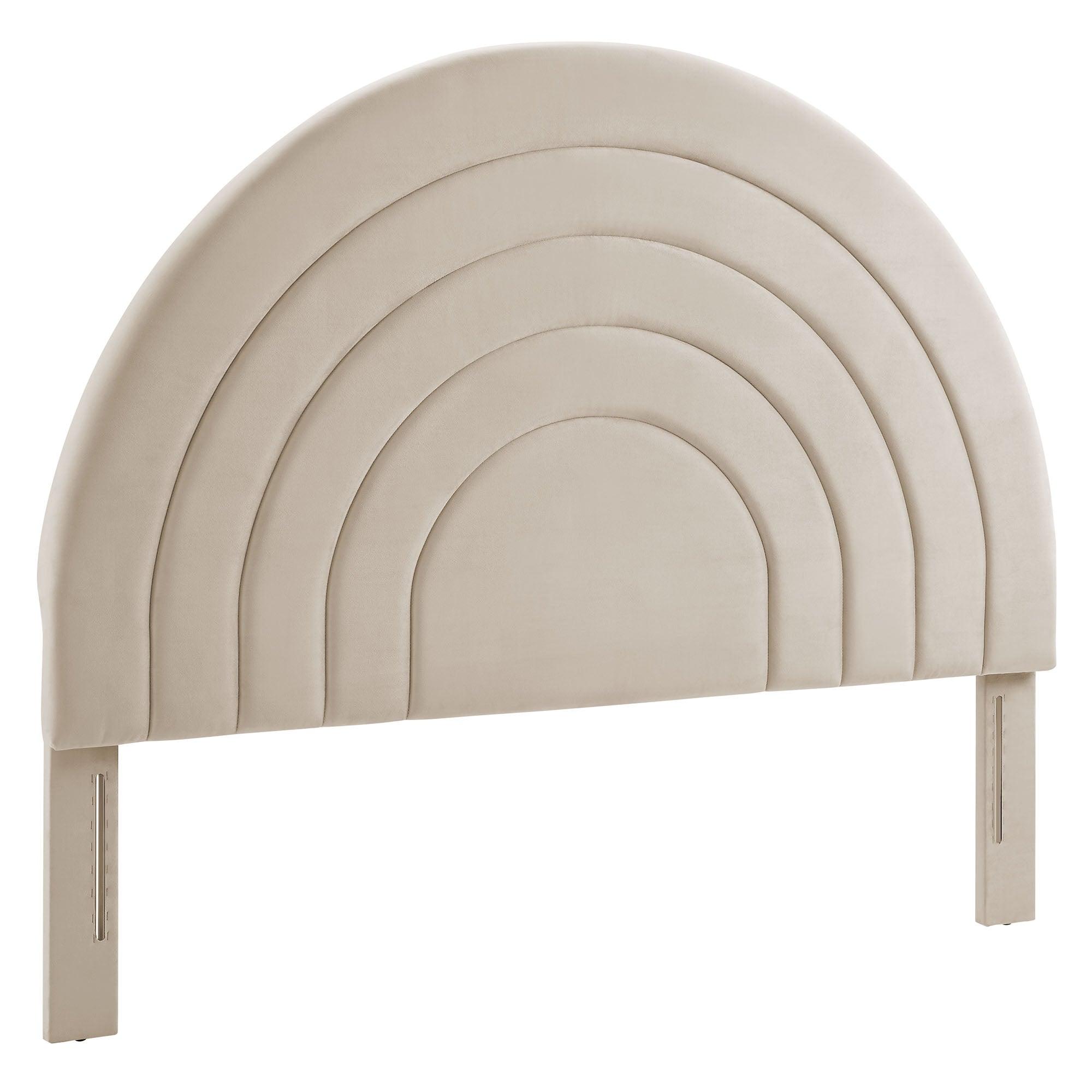 Solana Arched Performance Velvet Headboard