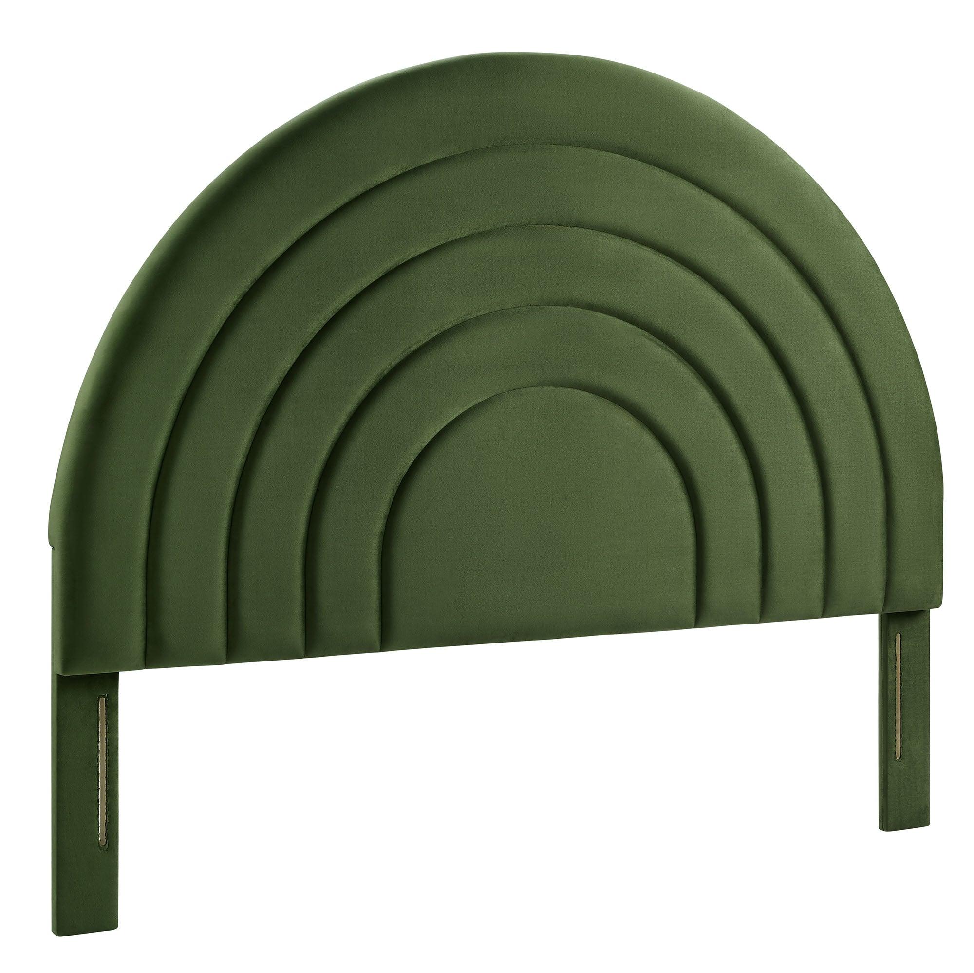 Solana Arched Performance Velvet Headboard