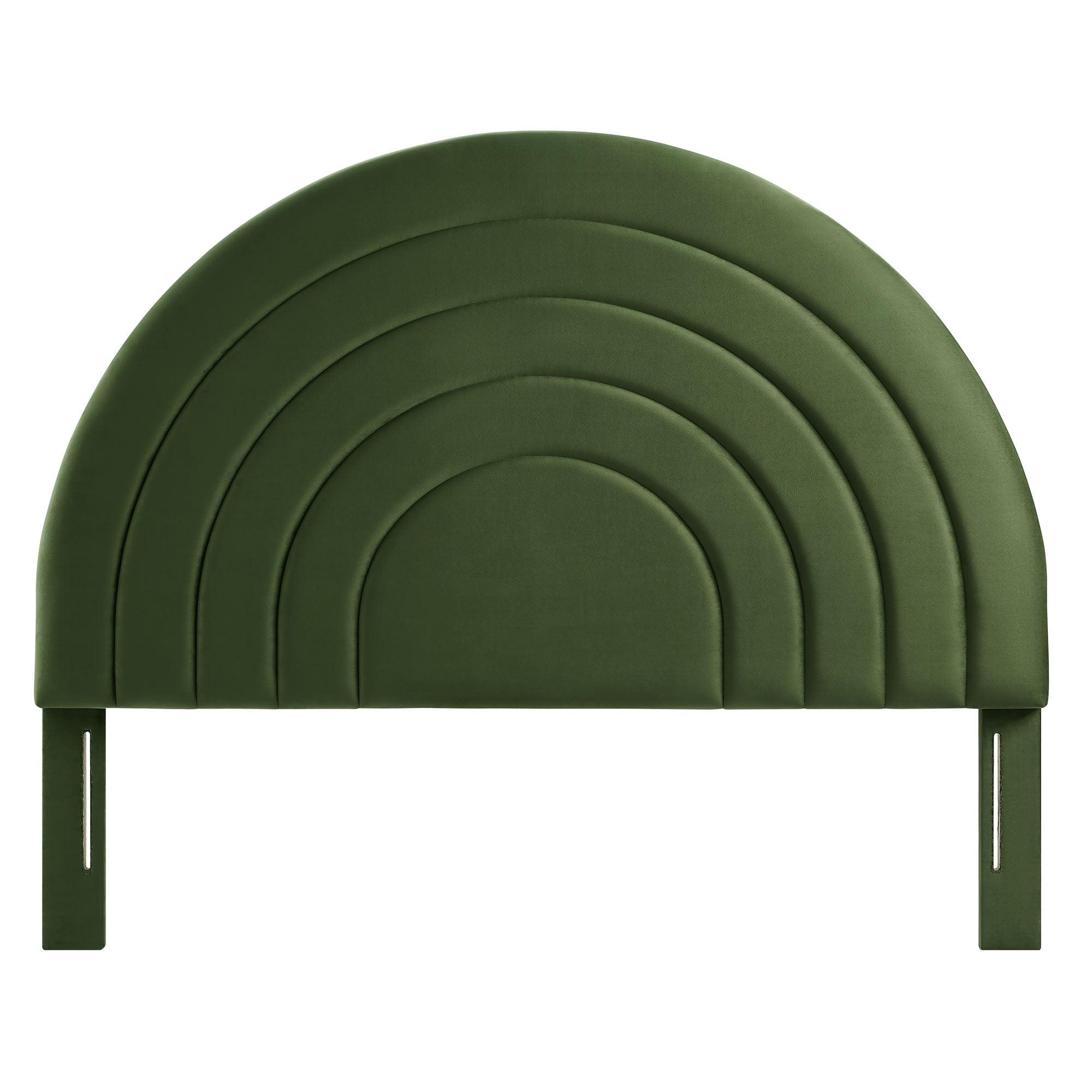 Solana Arched Performance Velvet Headboard