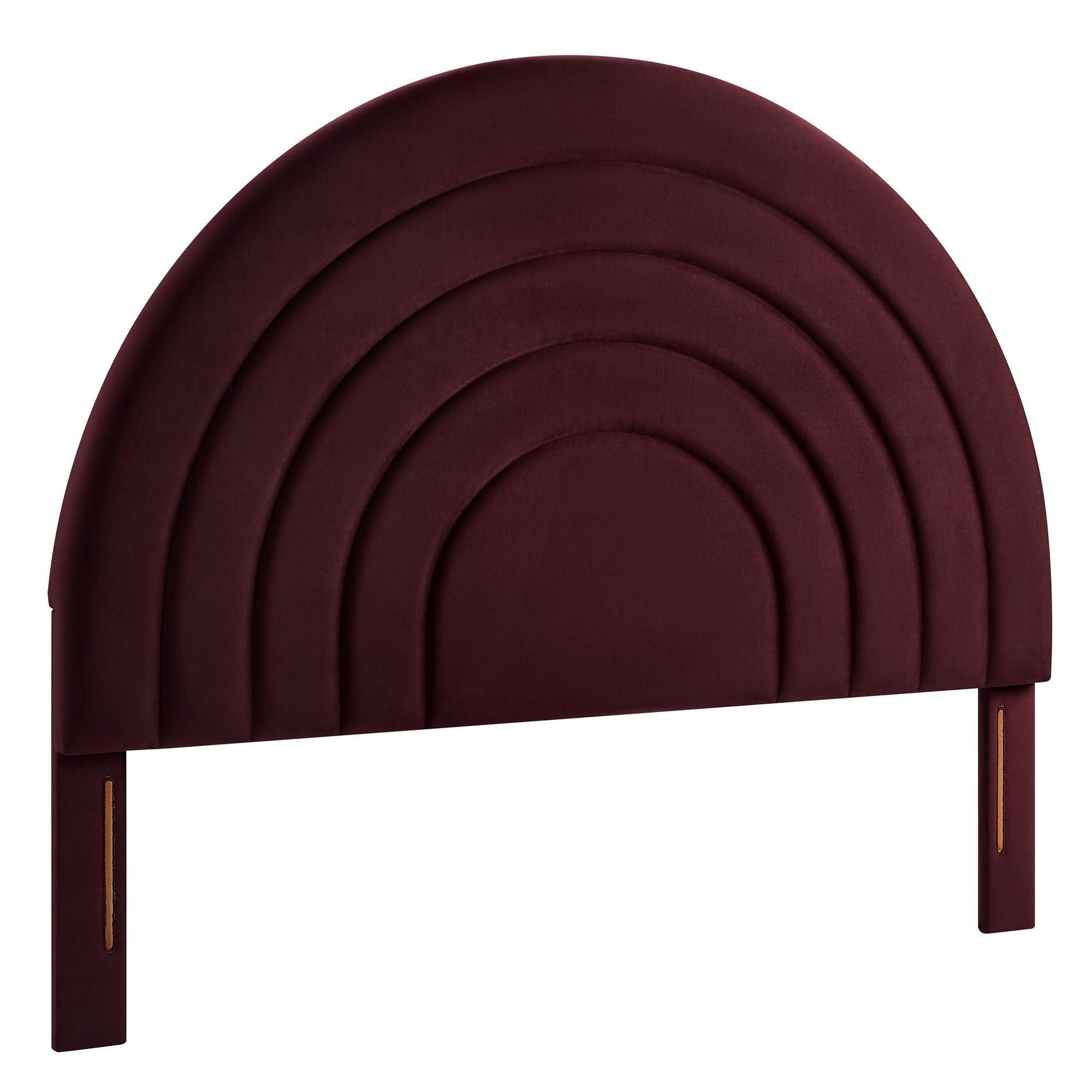 Solana Arched Performance Velvet Headboard