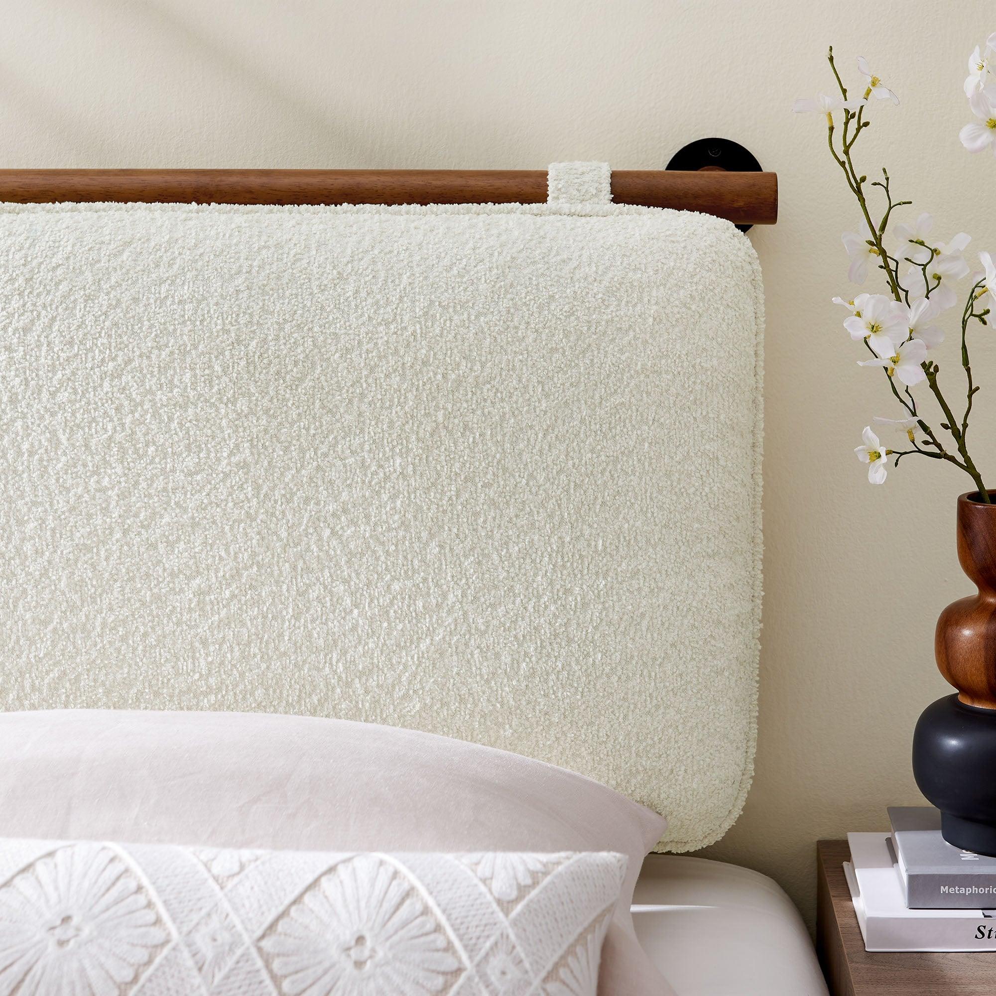 Anela Wall-Mounted Chenille Upholstered Headboard