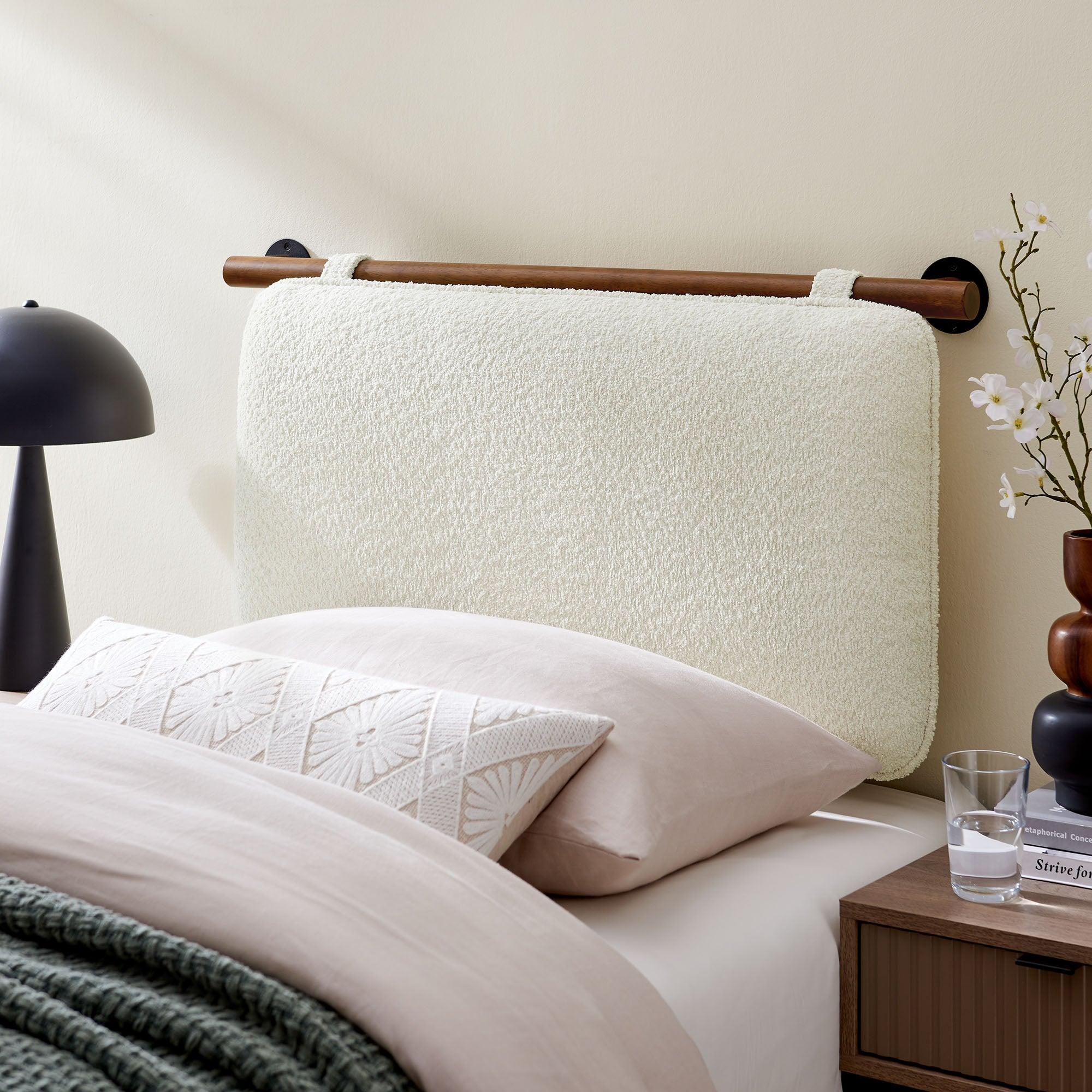 Anela Wall-Mounted Chenille Upholstered Headboard