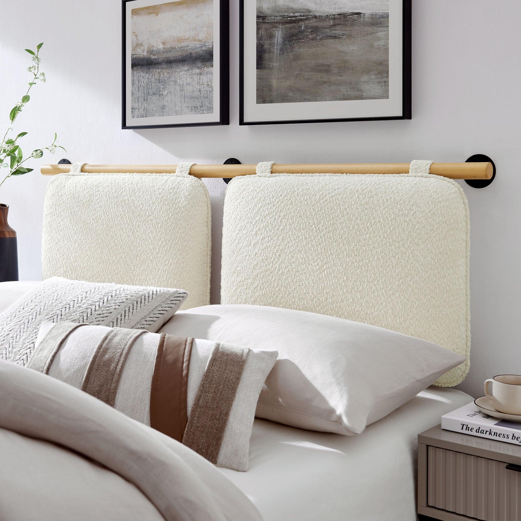 Anela Wall-Mounted Chenille Upholstered Headboard