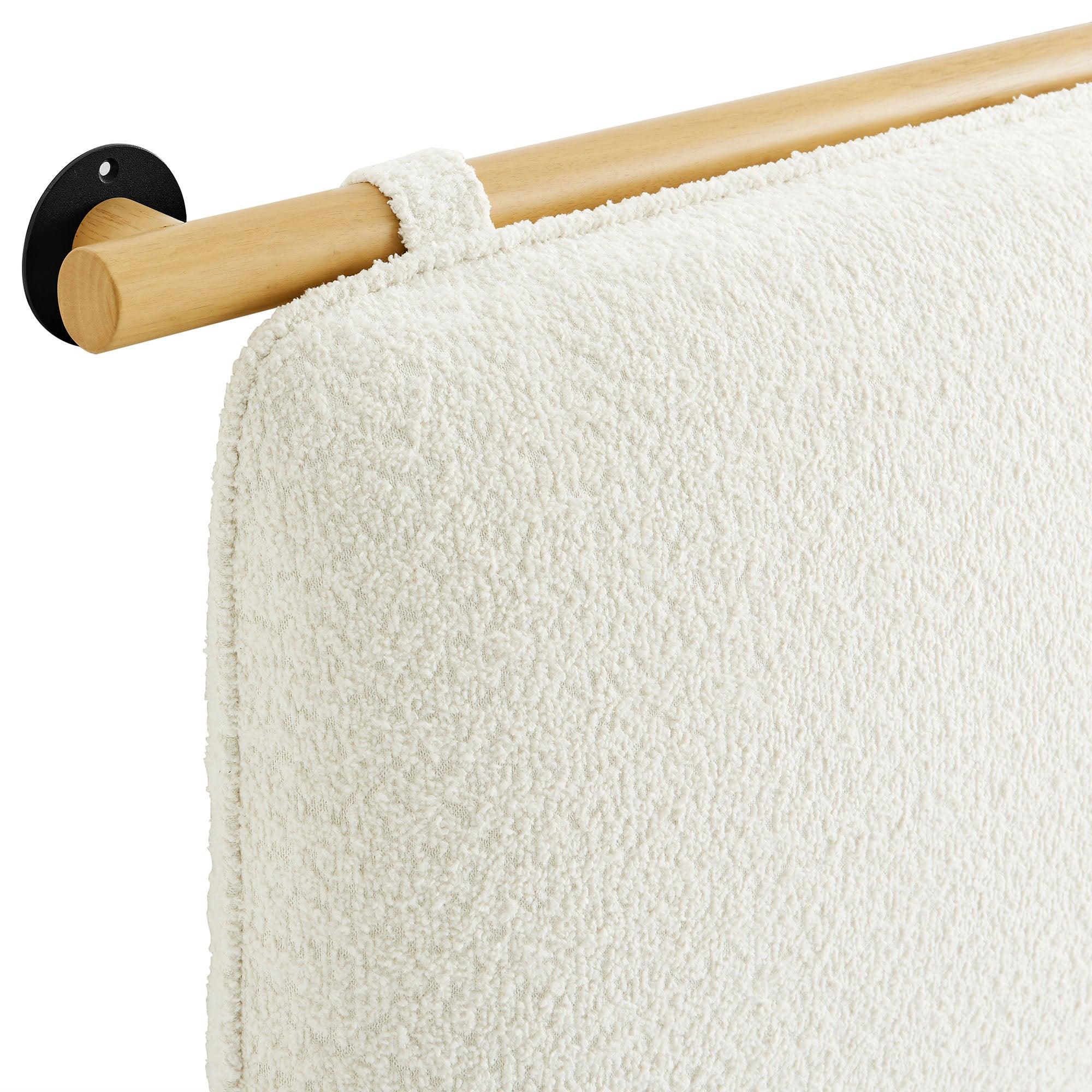 Anela Wall-Mounted Chenille Upholstered Headboard