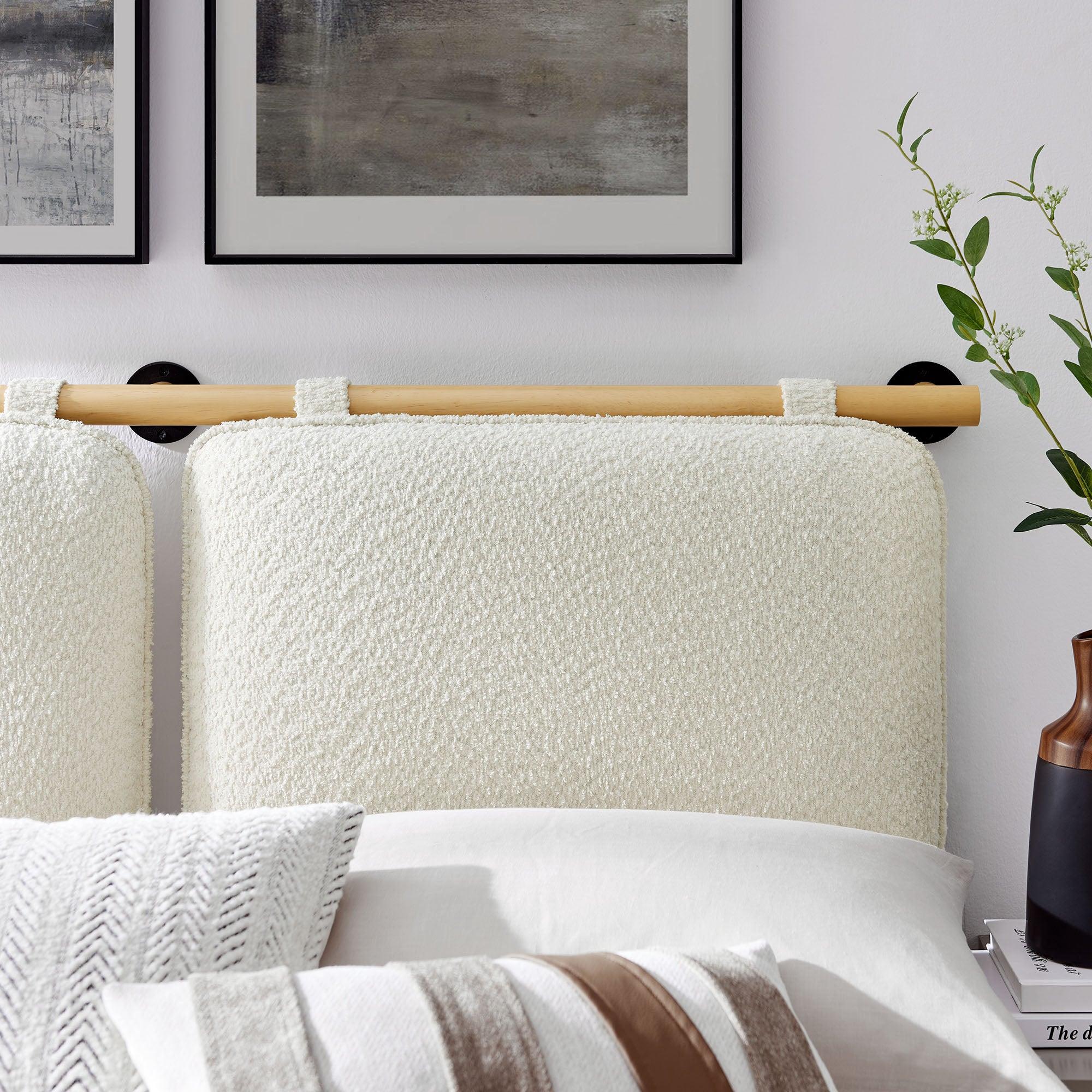 Anela Wall-Mounted Chenille Upholstered Headboard