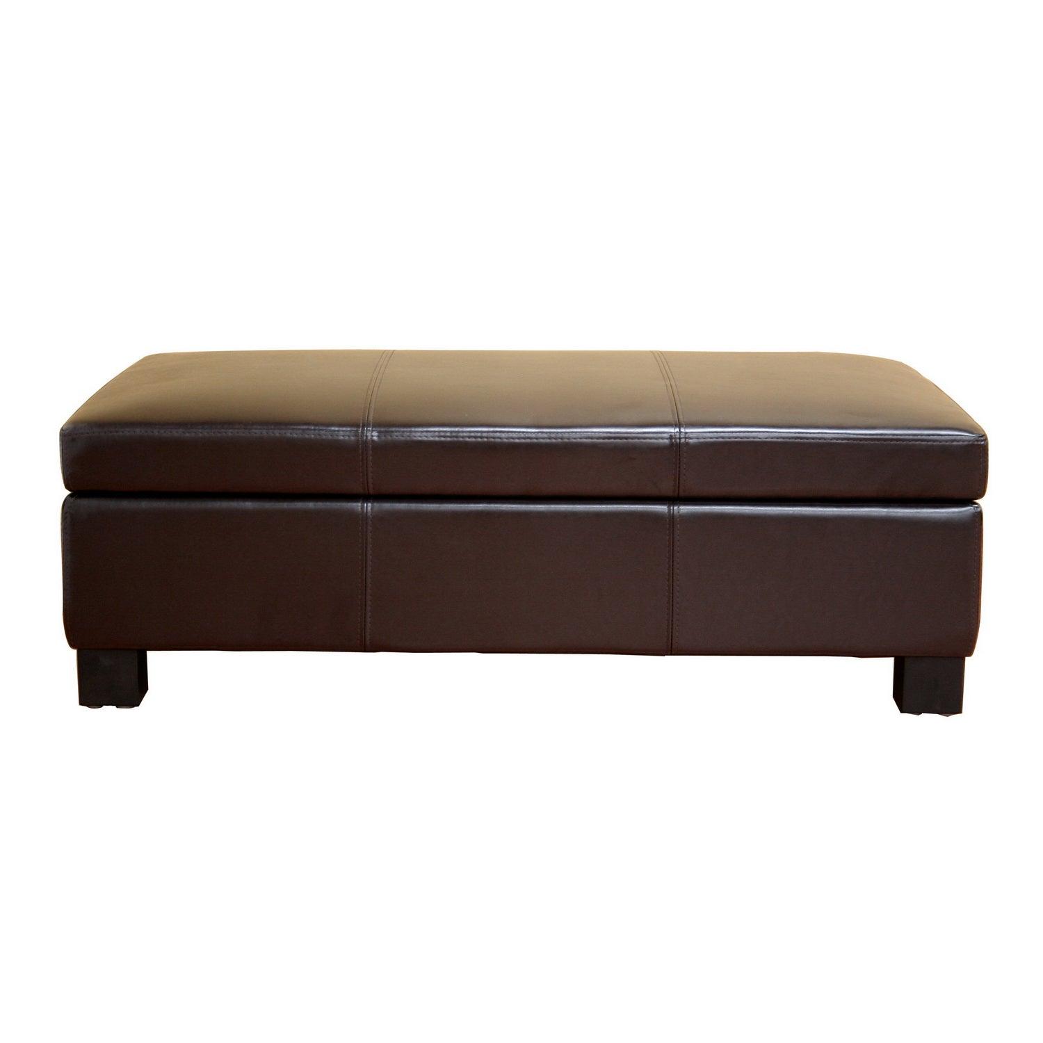 Gallo Leather Storage Ottoman