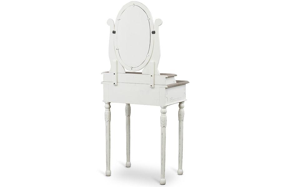 Anjou Traditional French Accent Dressing Table with Mirror