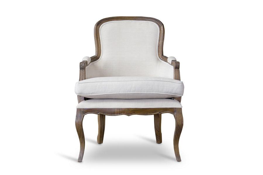 Napoleon Traditional French Accent Chair-Ash