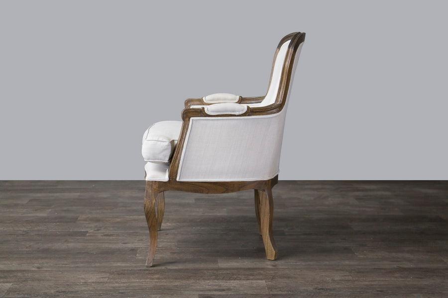 Napoleon Traditional French Accent Chair-Ash