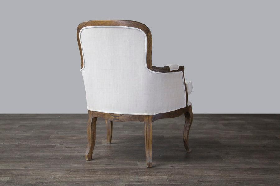 Napoleon Traditional French Accent Chair-Ash