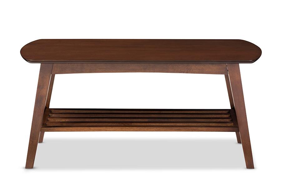 Sacramento Mid-century Modern Scandinavian Style Dark Coffee Table