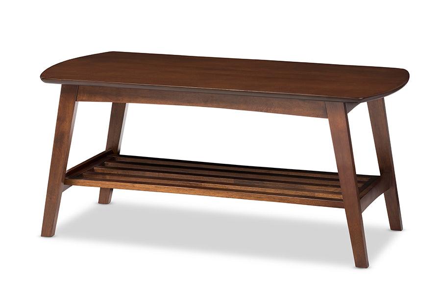 Sacramento Mid-century Modern Scandinavian Style Dark Coffee Table