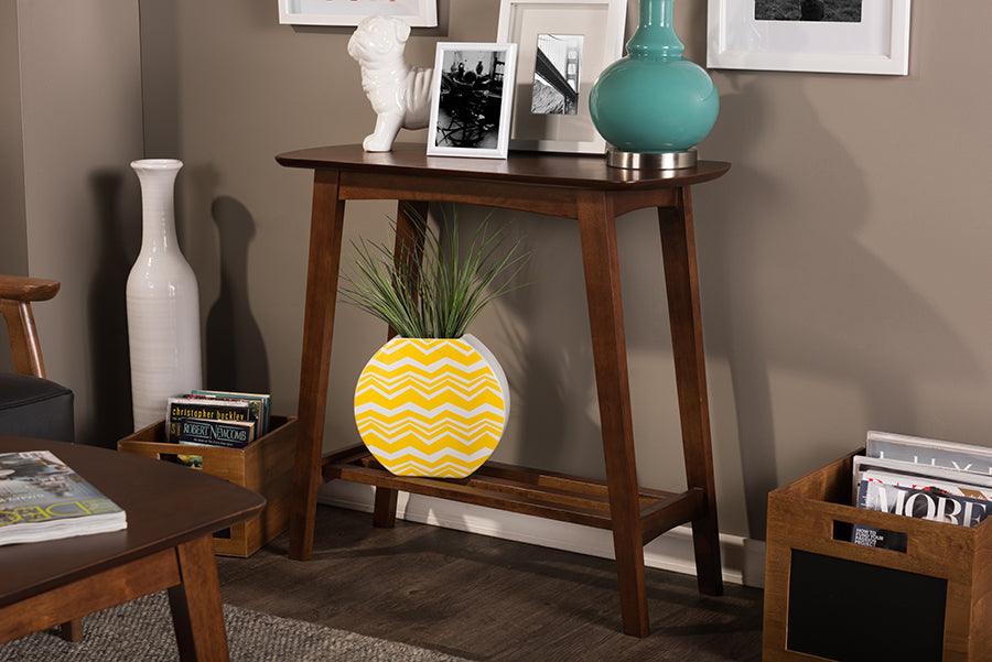 Sacramento Mid-century Modern Scandinavian Style Dark Console Table