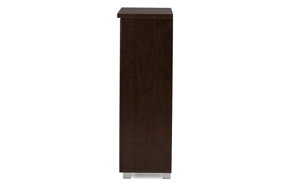 Adalwin Modern and Contemporary 2-Door Wooden Entryway Shoes Storage Cabinet