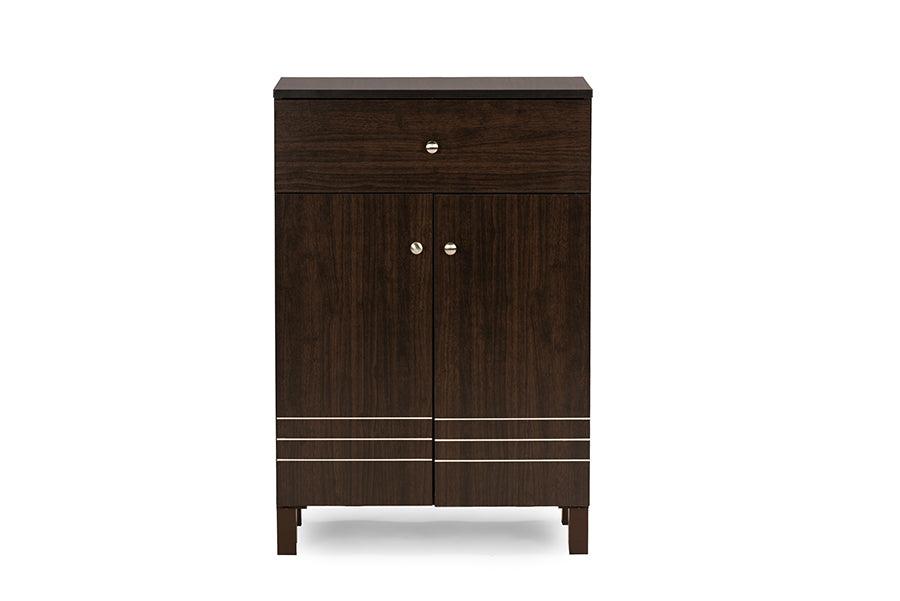 Felda Modern Shoe Cabinet with 2 Doors and Drawer