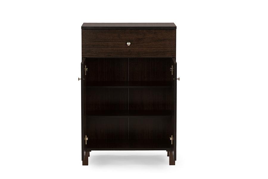 Felda Modern Shoe Cabinet with 2 Doors and Drawer