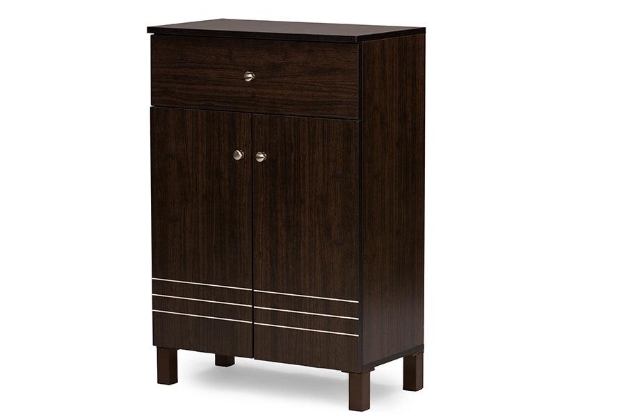 Felda Modern Shoe Cabinet with 2 Doors and Drawer