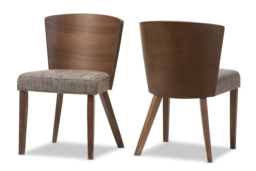 Sparrow and "Gravel" Wood Modern Dining Chair (Set of 2)