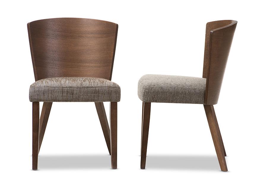 Sparrow and "Gravel" Wood Modern Dining Chair (Set of 2)