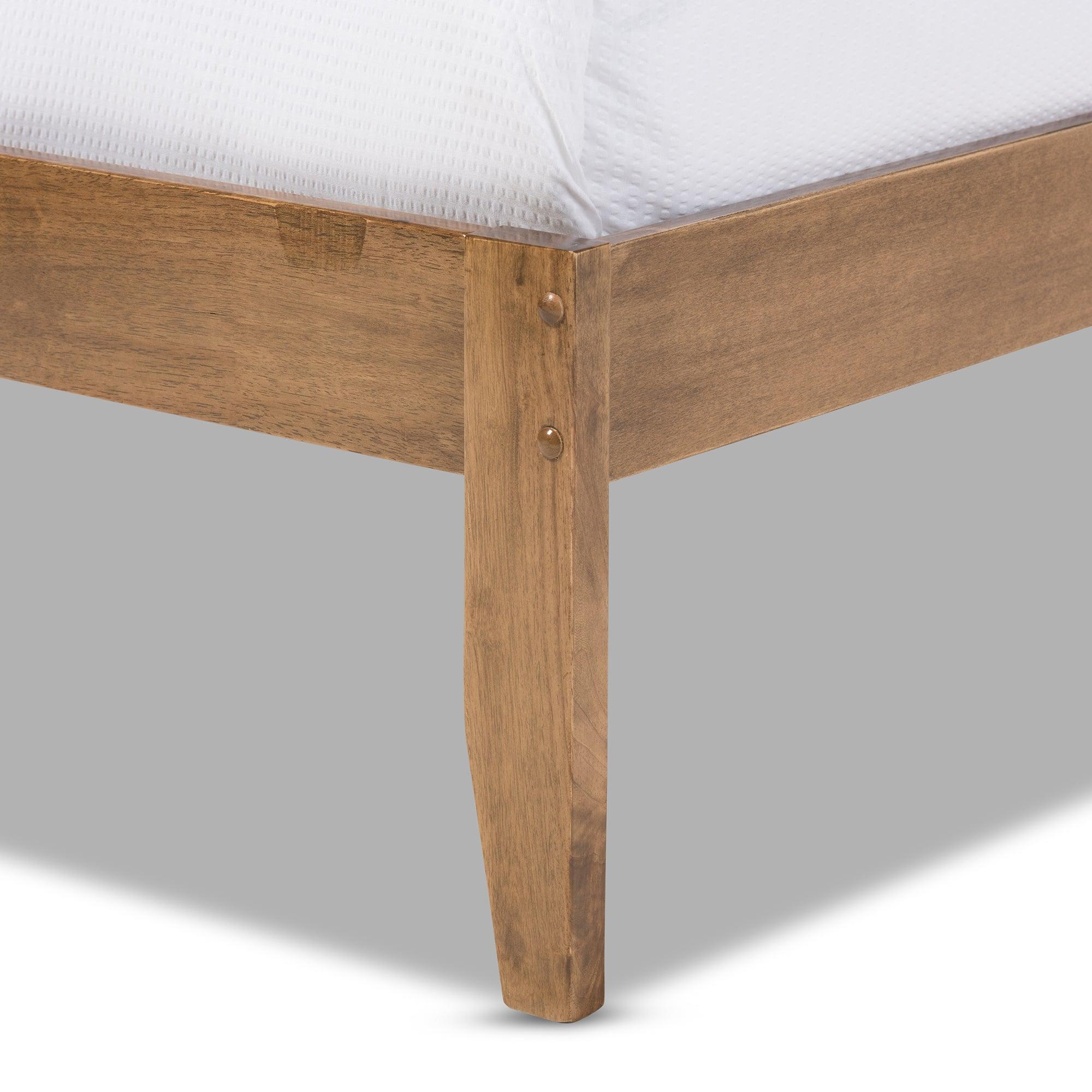 Trina Contemporary Tree Branch Inspired Wood Platform Bed