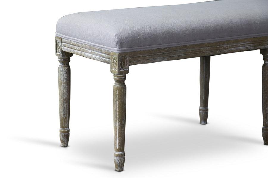 Clairette Wood Traditional French Bench