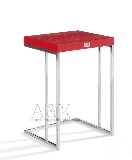 AX Amelia Modern Crocodile Lacquer End Table Set