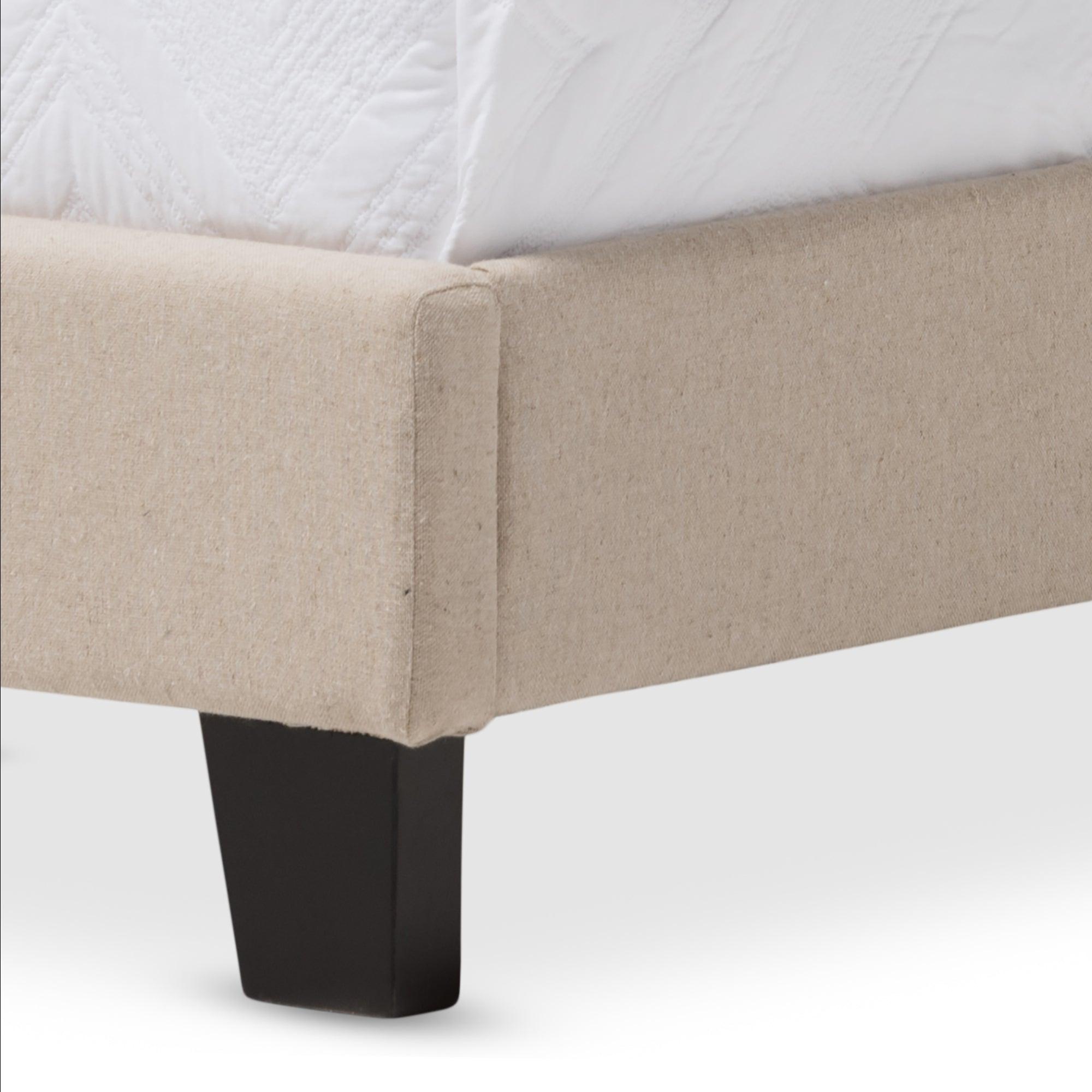 Paris Modern and Contemporary Linen Upholstered Tufting Bed